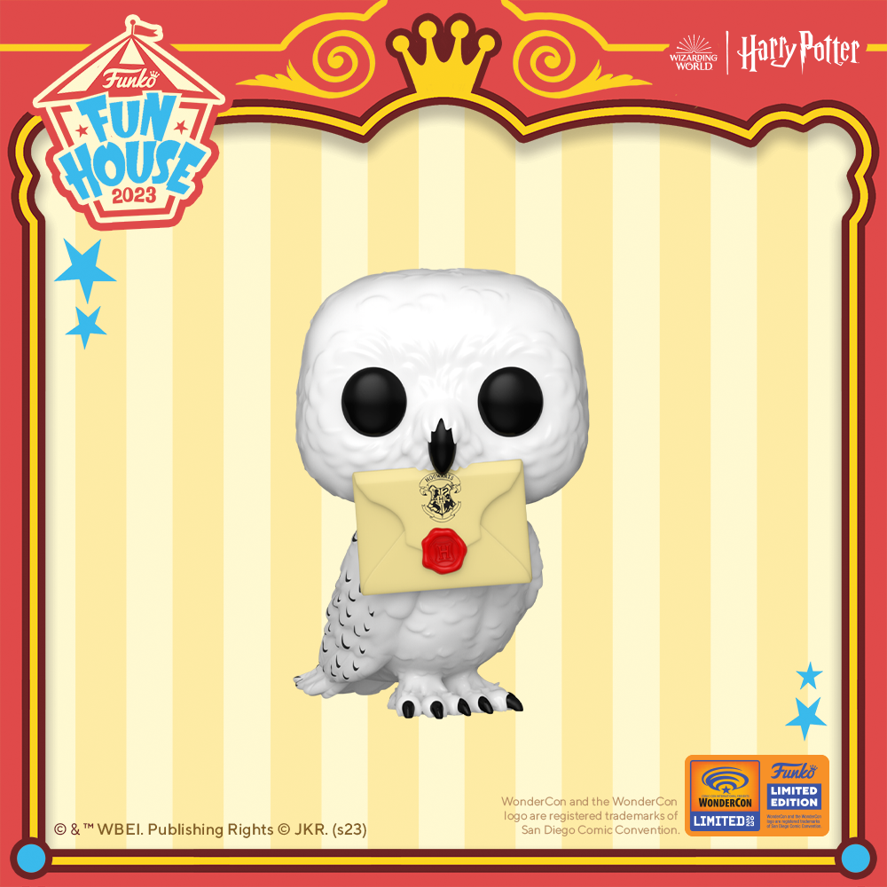 2023 WonderCon exclusive Pop! Hedwig with Letter.